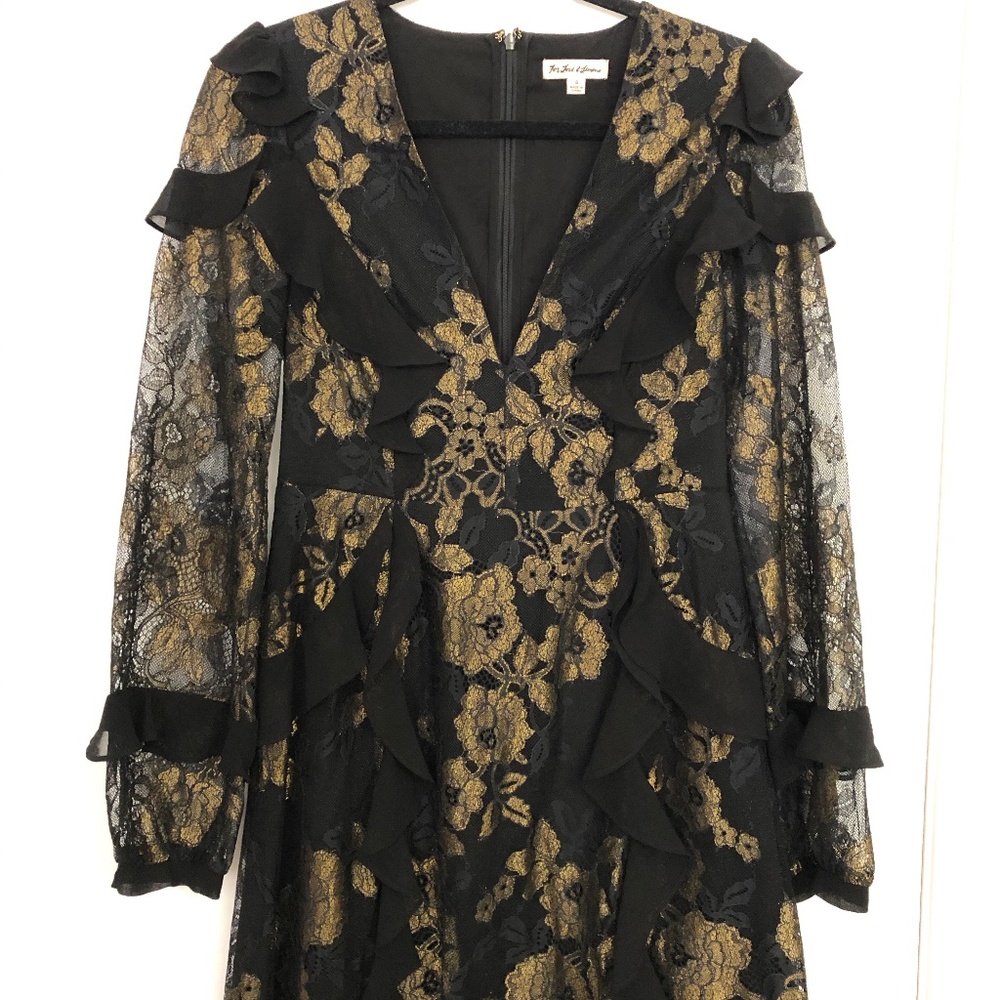 For Love And Lemons Bumble Ruffle Mini Dress